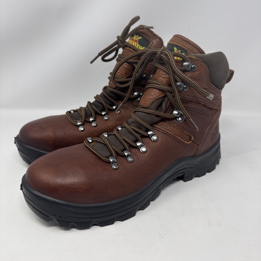 Thorogood Omni Series Men's 9 D shoes brown leather steel toe work boots Xstream